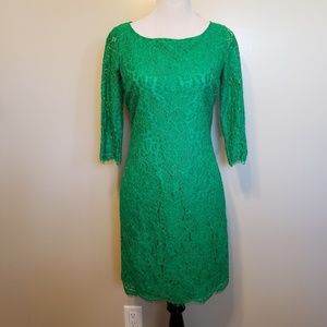 C. Wonder | Green lace dress